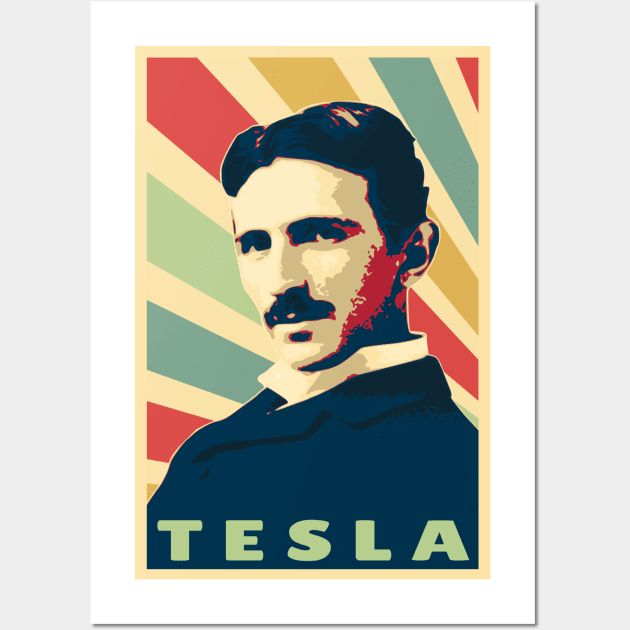 Nikola Tesla Wall Art by Nerd_art